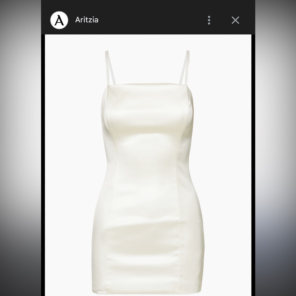 Aritzia Cream Mini Dress